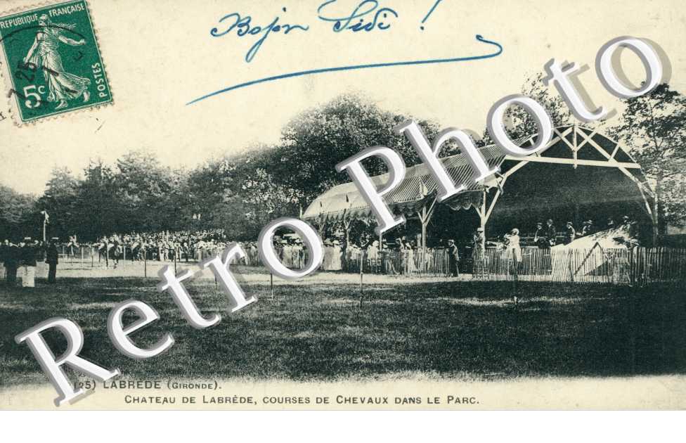 Chateau de Labrede, Courses de Chevaux dans le Parc
