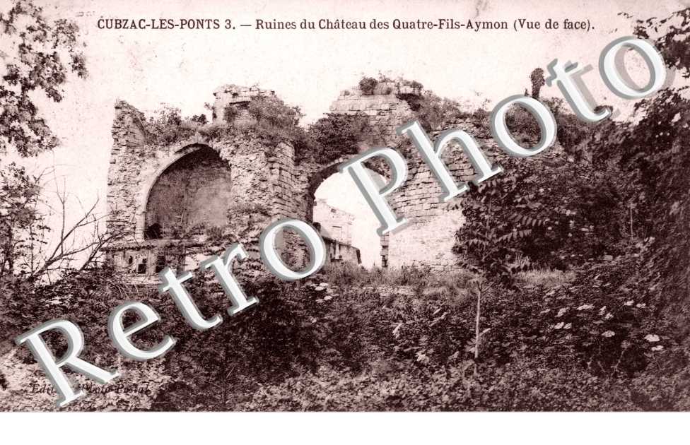 Ruines de l&#039;Ancien Chateau des 4 fils Aymon
