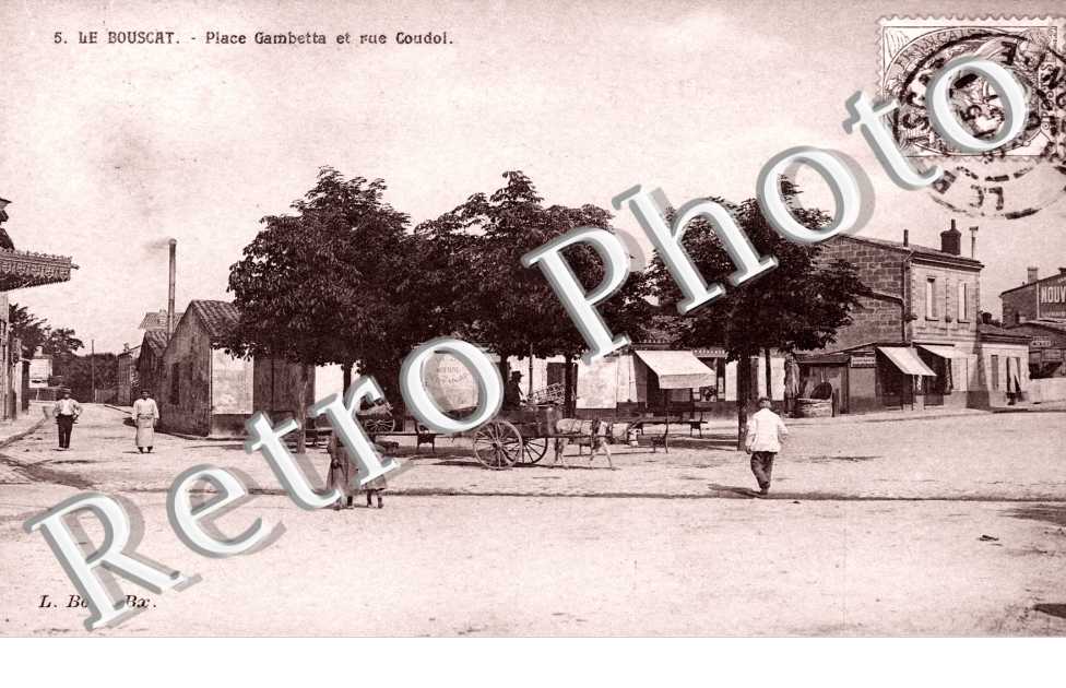 Place Gambetta et rue Coudol