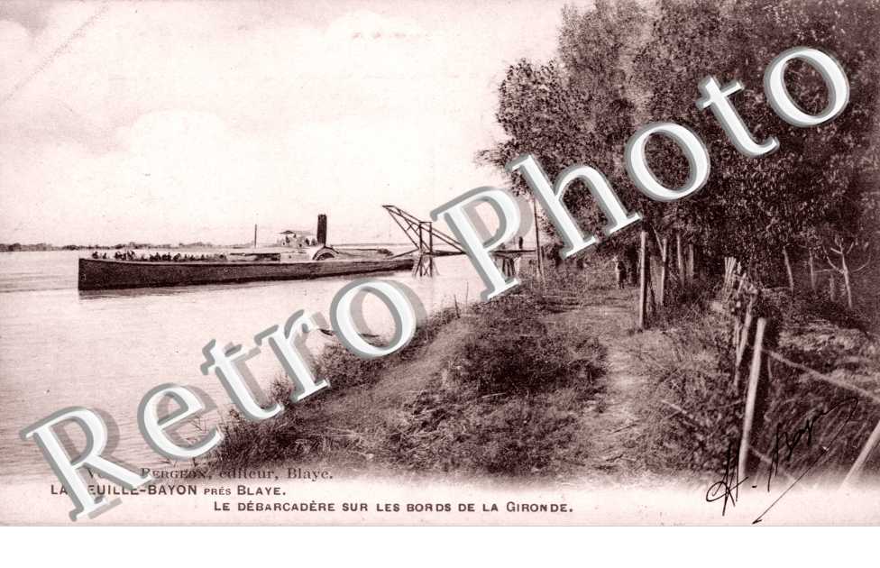 Debarcadere sur les bords de la Gironde