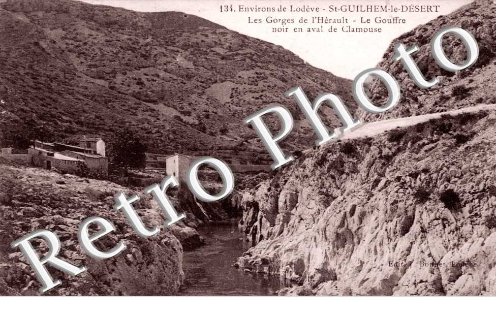 Les gorges - Le gouffre noir en aval de Clamouse