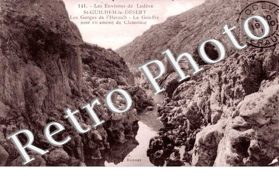 Les gorges - Le gouffre noir en amont de Clamouse