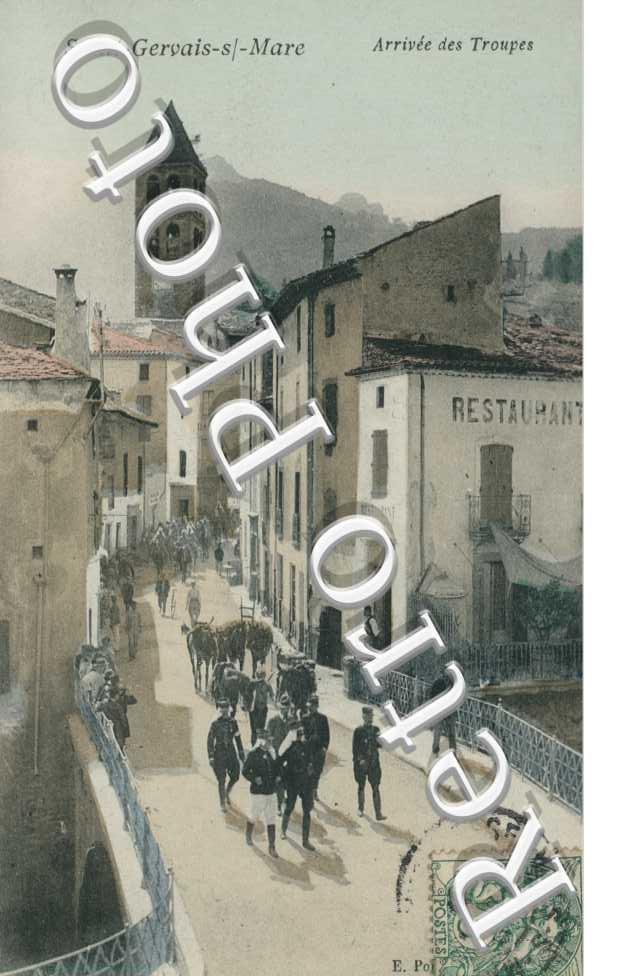 arrivee des troupes