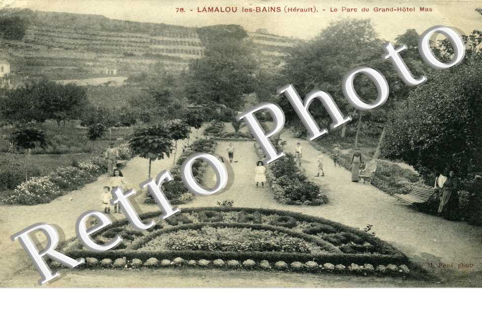 le parc du Grand Hotel Mas