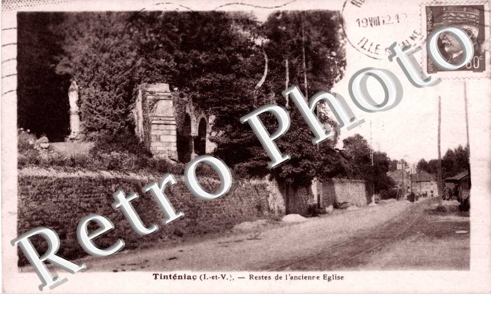 restes de l&#039;ancienne eglise -  1921