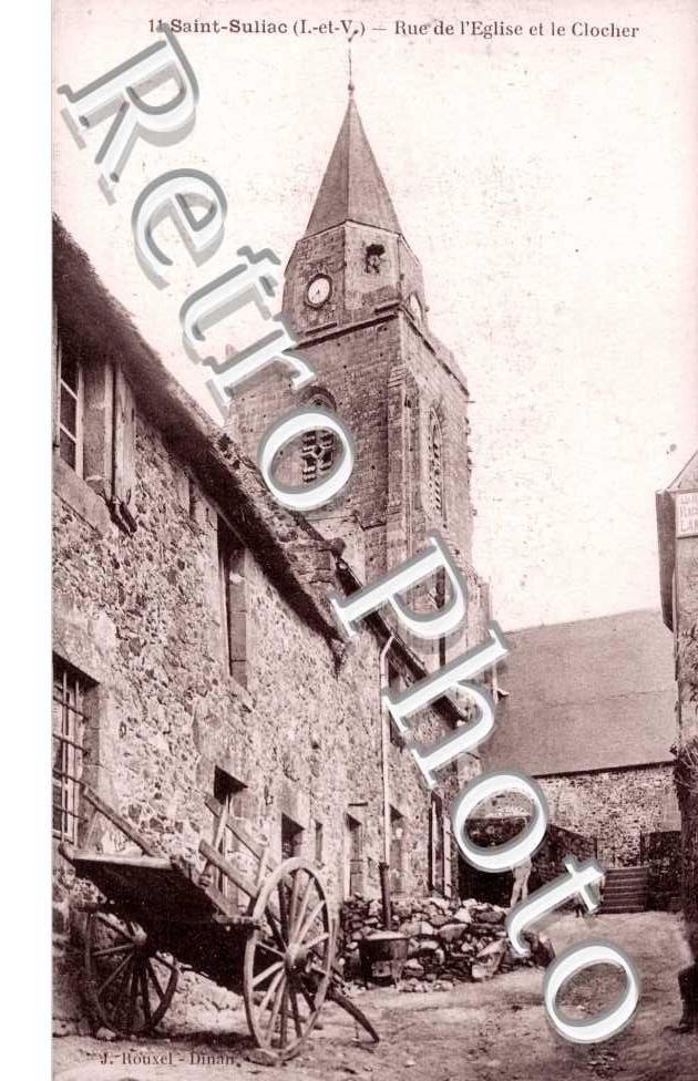 Rue de l&#039;eglise et le clocher