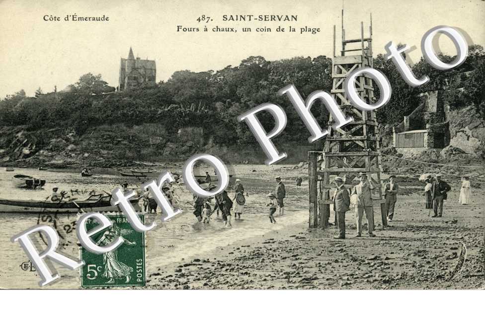 Fours a chaux, un coin de la plage