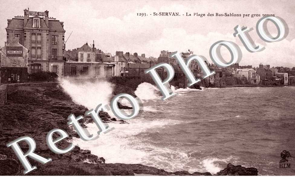 la plage des bas sablons par gros temps
