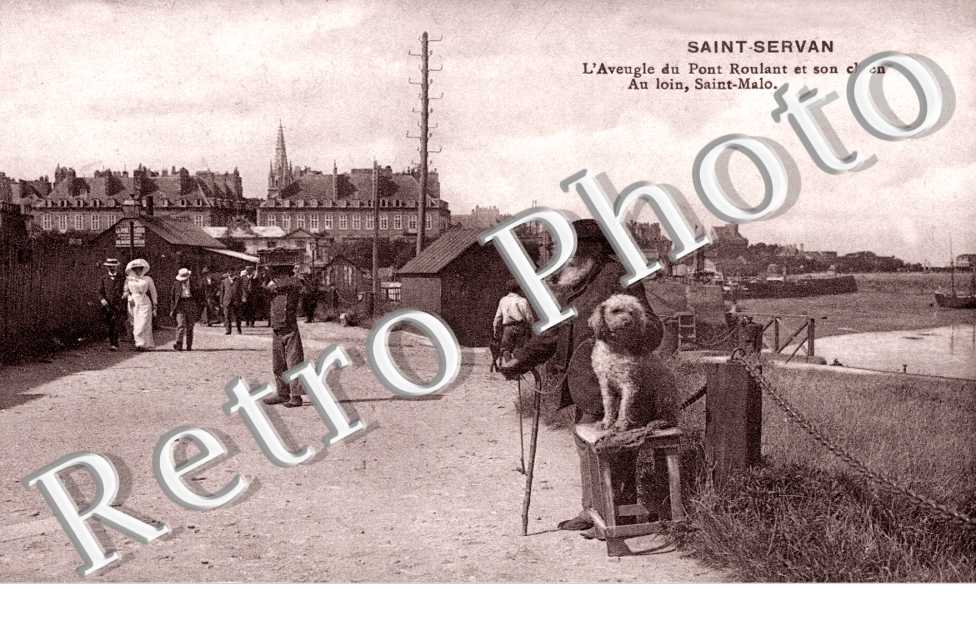 l&#039;aveugle du pont roulant et son chien