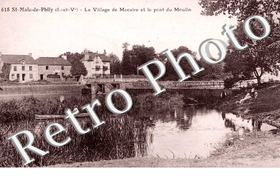 Le village de Macaire et le pont du Moulin