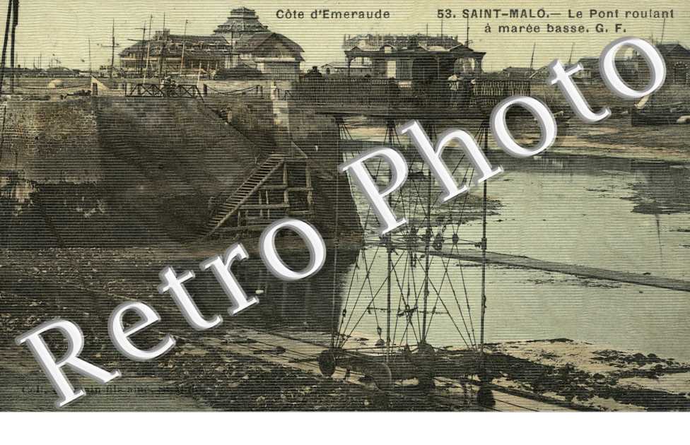 le pont roulant a marree basse (toilee couleur)