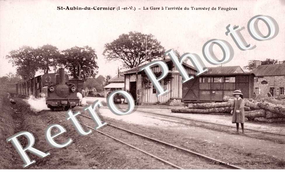la gare a l'arrivee du tramway de Fougeres