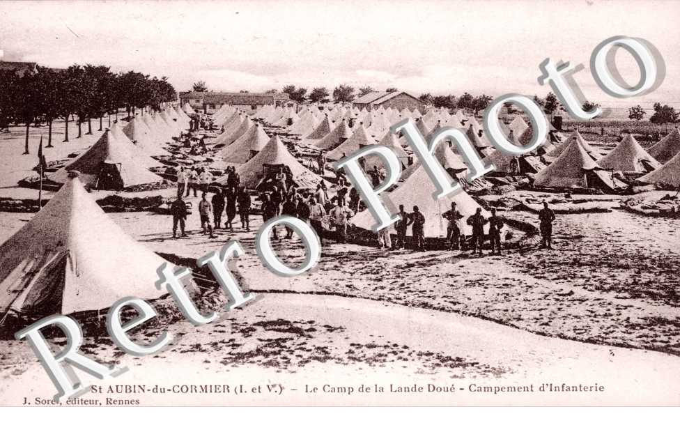 le camp de la Lande Douee Campement d&#039;infanterie
