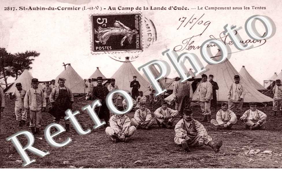 Au camp de la Lande D&#039;Ouee - Le Campement sous les tentes