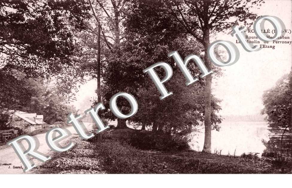 La Route de Montauban, le Moulin de Perronay et l&#039;Etang