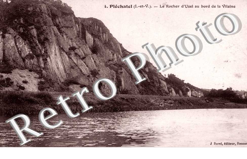 Le Rocher d&#039;Uzel au bord de la Vilaine