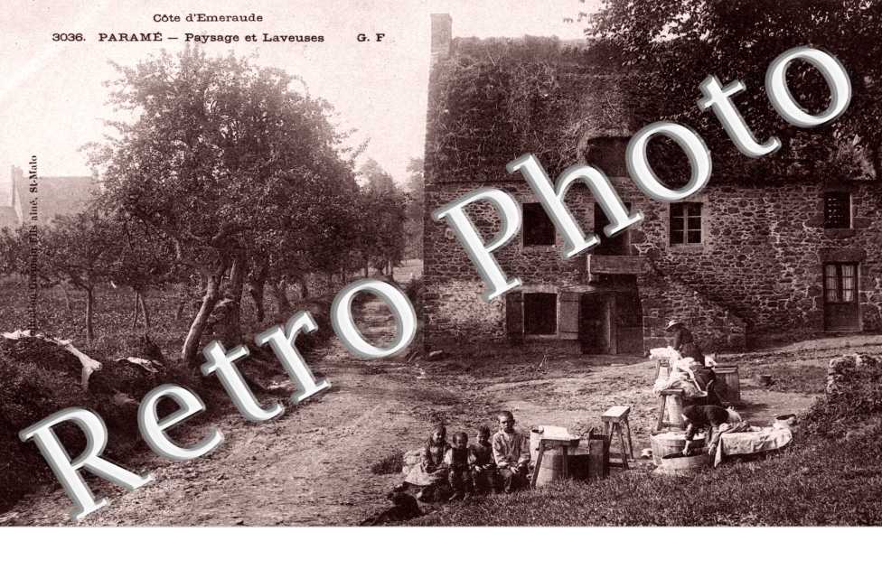 paysage et laveuses