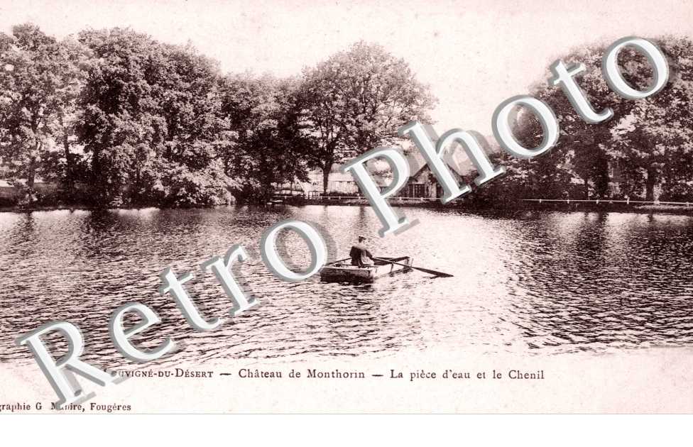 chateau de monthorin, la piece d&#039;eau et le chenil