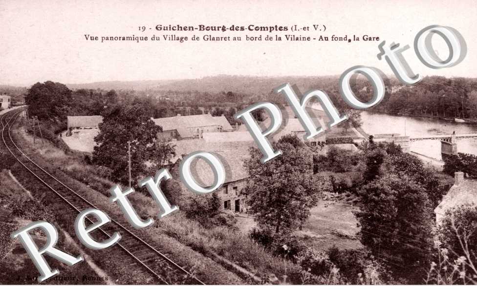 Village de Glanret, Bords de la Vilaine et La Gare