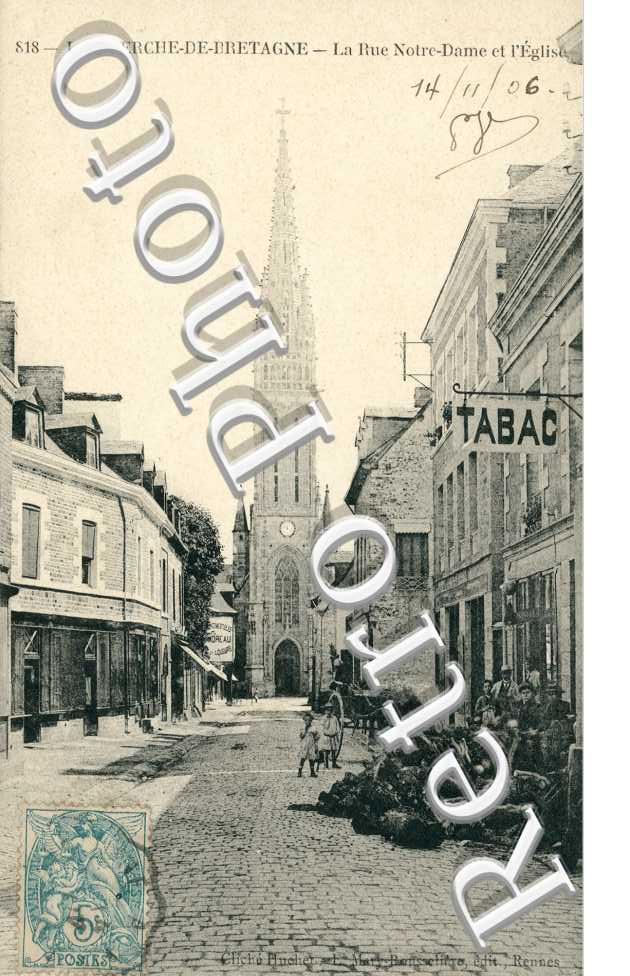 Rue Notre Dame et l'Eglise