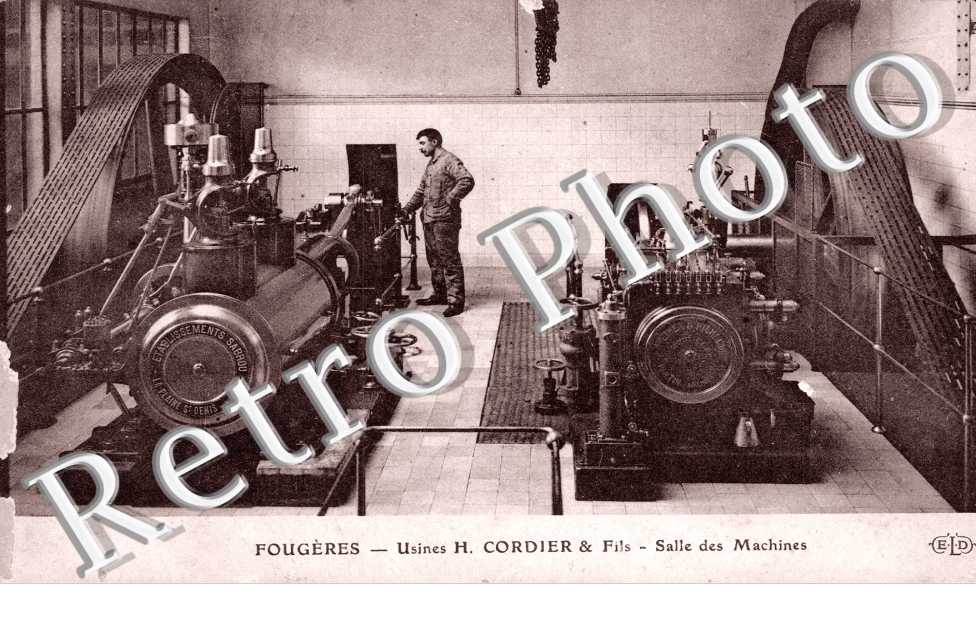 Usines H. Cordier et Fils, salle des machines