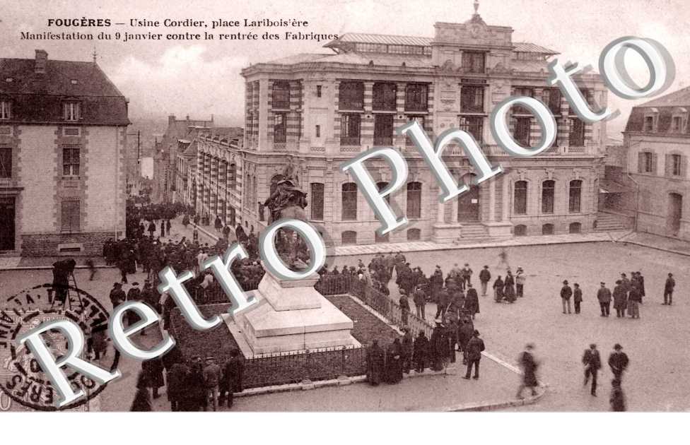 Usine Cordier, Place Lariboisiere, Manifestation du 9 janvier