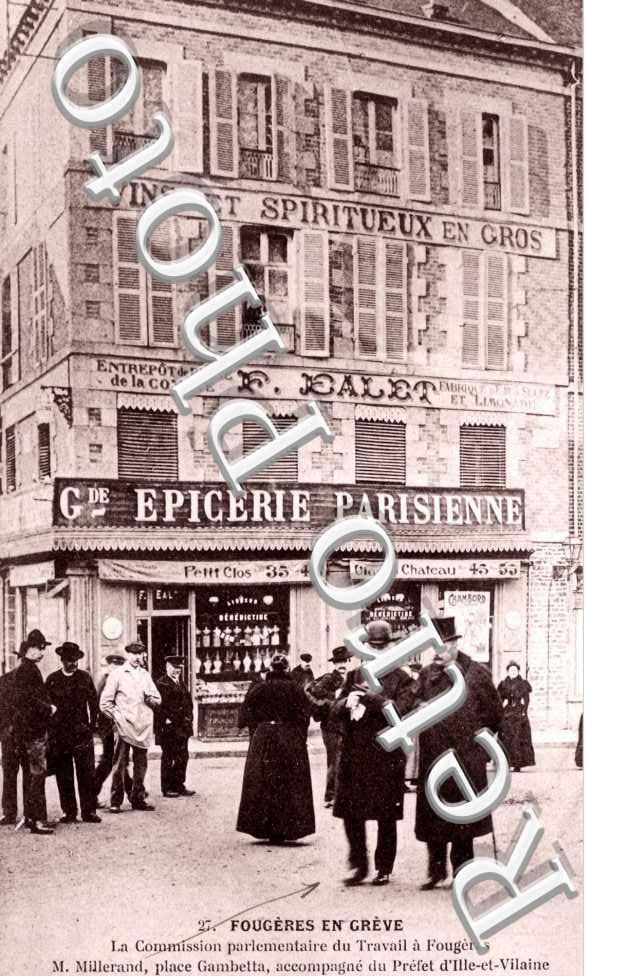 La Comission parlementaire du travail, M. Millerand Place Gambetta