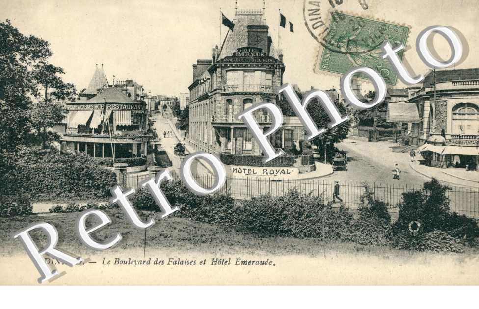 le Boulevard des Falaises et Hotel Emeraude