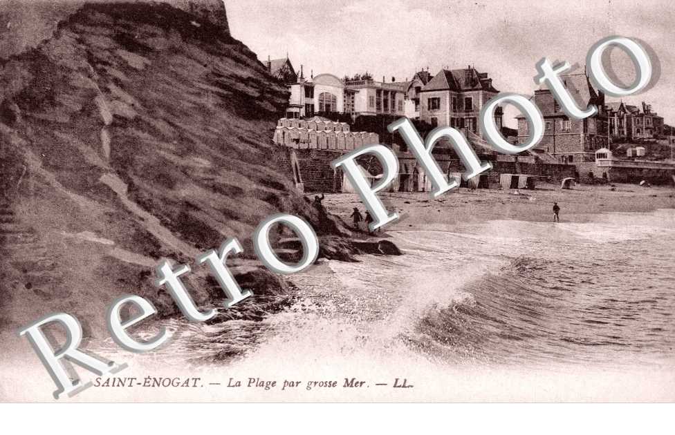 SAINT-ENOGAT - la Plage par grosse Mer