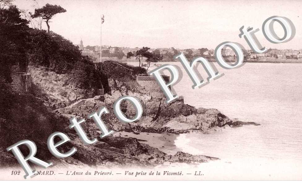 Vue prise de la Vicomte, l'Anse du Prieure