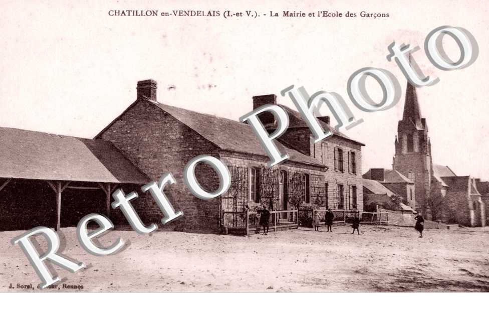 la mairie et l&#039;ecole des garcons