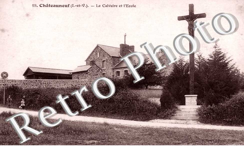 Le calvaire et l&#039;ecole