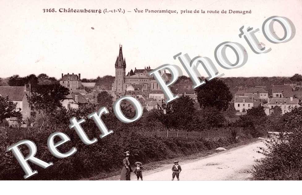 vue panoramique prise de la route de domagne