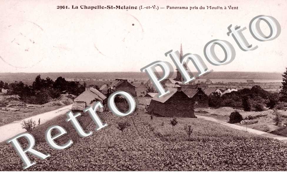 La Chapelle Saint-Melaine -  Panorama pris du Moulin a Vent
