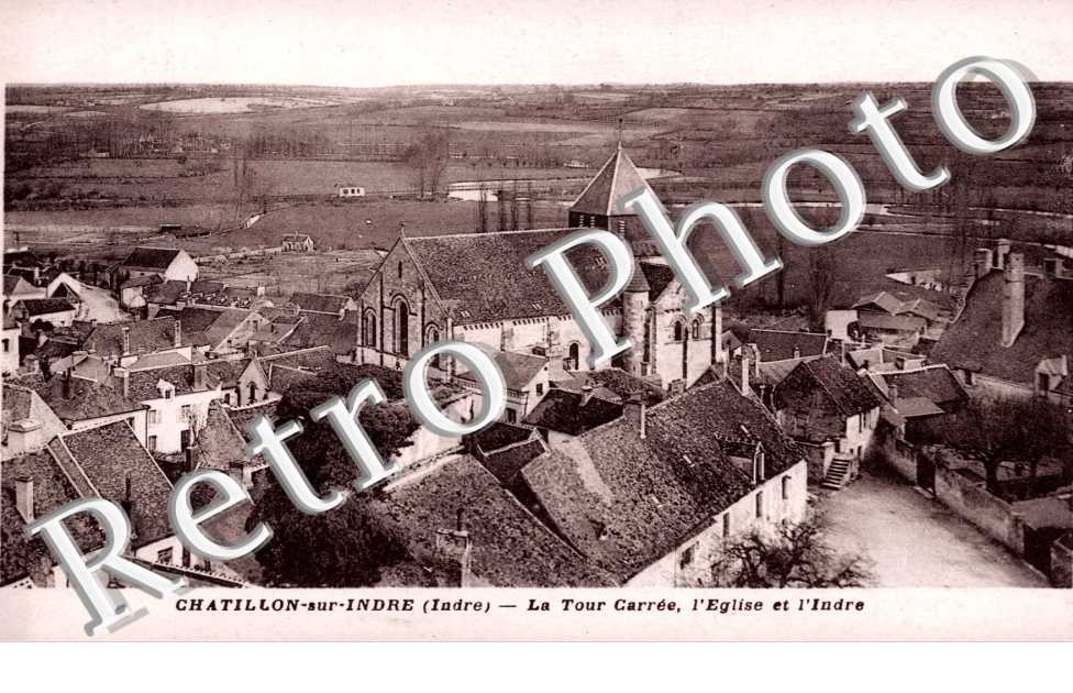 la Tour Carree, l&#039;Eglise et l&#039;Indre