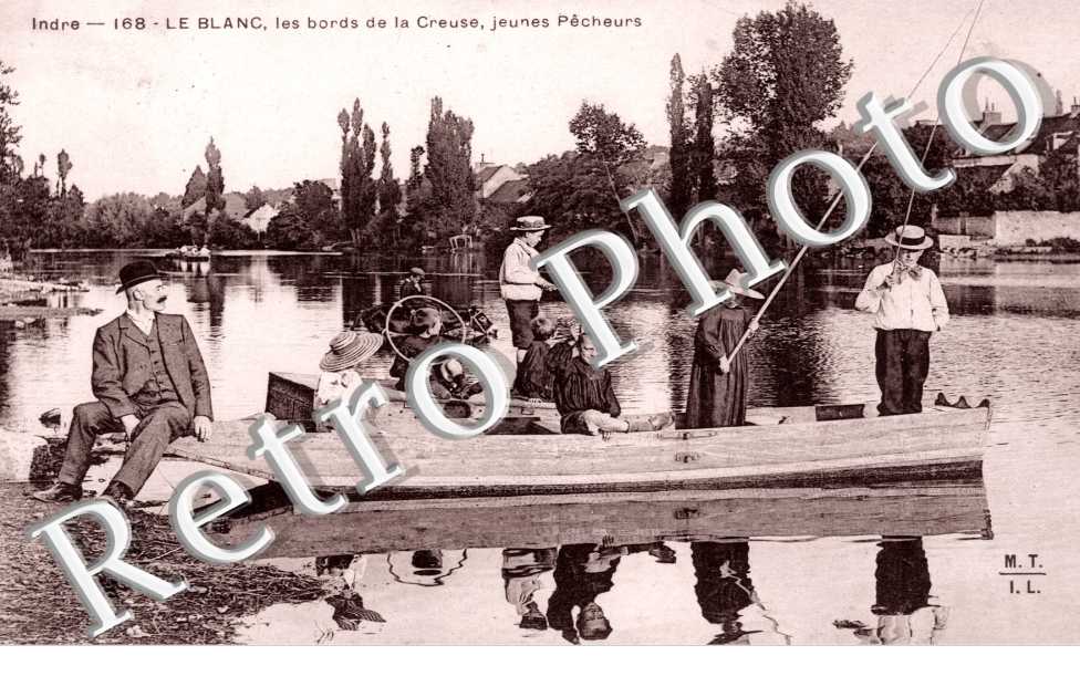 les Bords de la Creuse, jeunes Pecheurs