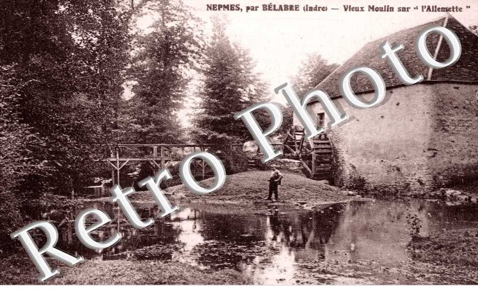 Vieux Moulin sur l&#039;Allemette"