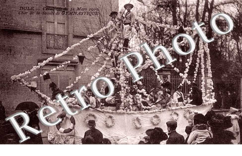 Cavalcade du 21 mars 1909 Char de la societe de gymnastique