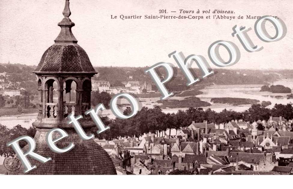 Tours a vol d'oiseau - le quartier saint Paul des corps