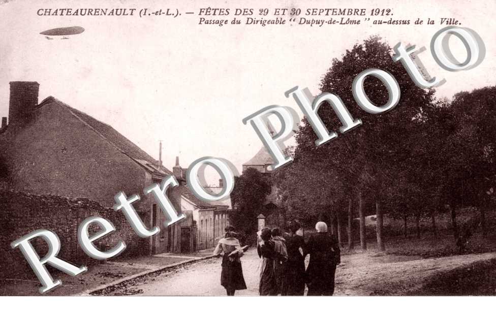 passage du Dirigeable - Fetes des 29 et 30 septembre 1912