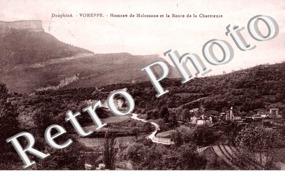 Hameau de Malossane et la Route de la Chartreuse