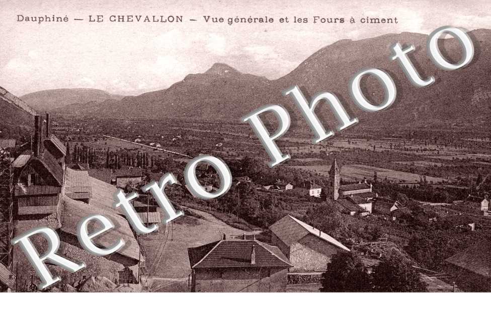 LE CHEVALLON  -  Vue generale et les Fours a ciment