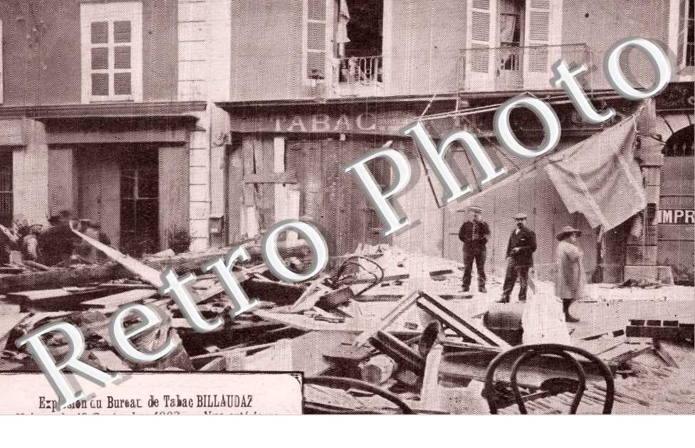 Explosion du Burzau de Tabac Billaudaz, Vue Exterieure