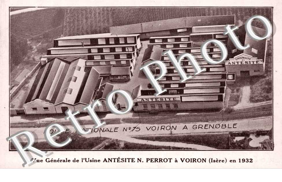Vue Generale de l'Usine Antesite N. Perrot a Voiron en 1932