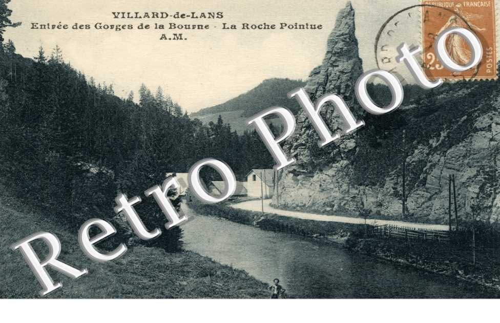 entree des gorges de la Bourne La Roche Pointue