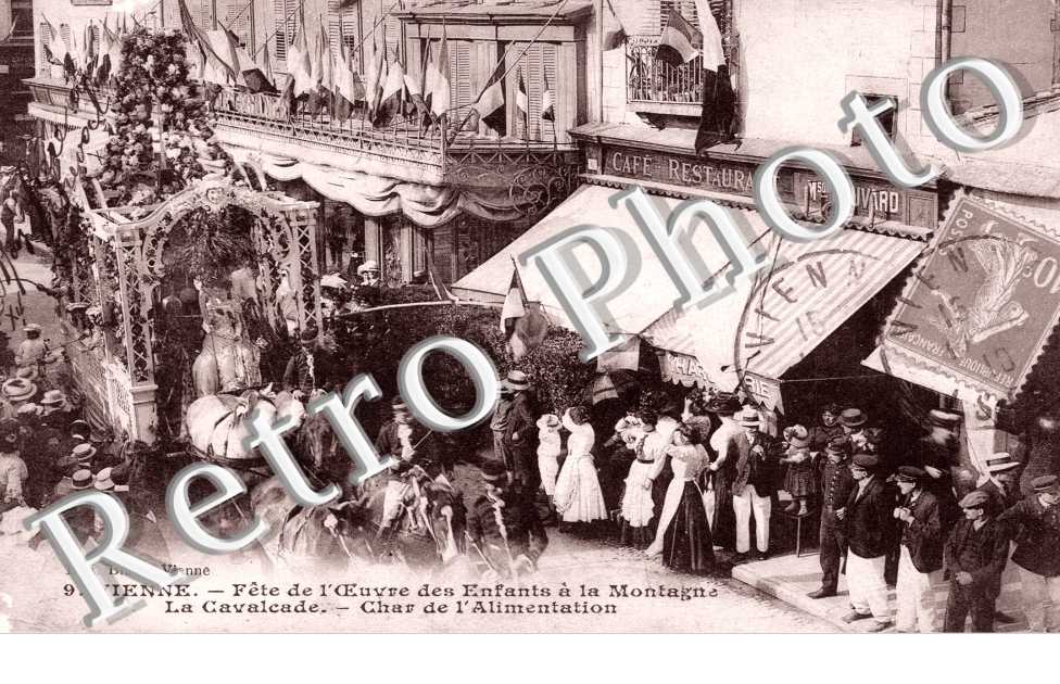 Fete de l&#039;Oeuvre des Enfants a la Montagne, la Cavalcade, Char de l&#039;Alimentation
