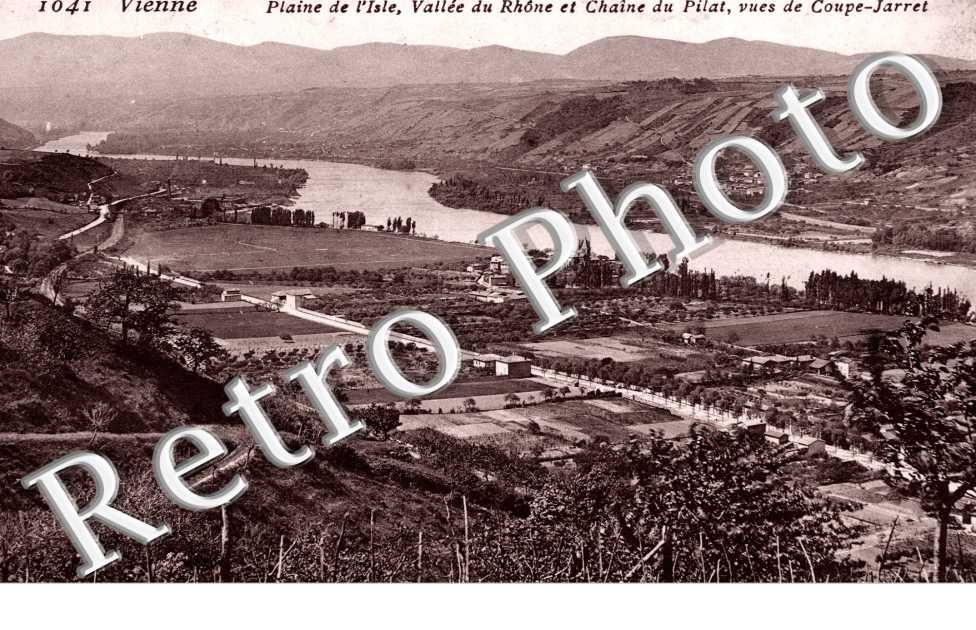 Plaine de l&#039;Isle, Vallee du Rhone et Chaine du Pilat, Vue de Coupe-Jarret
