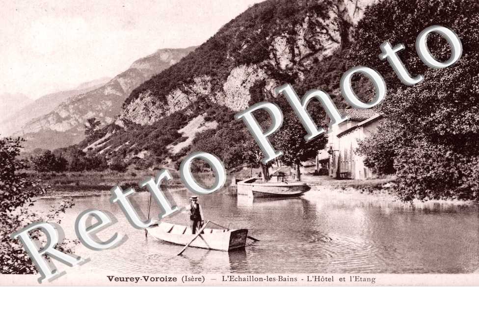 l&#039;Echaillon-les-Bains, l&#039;hotel et l&#039;etang