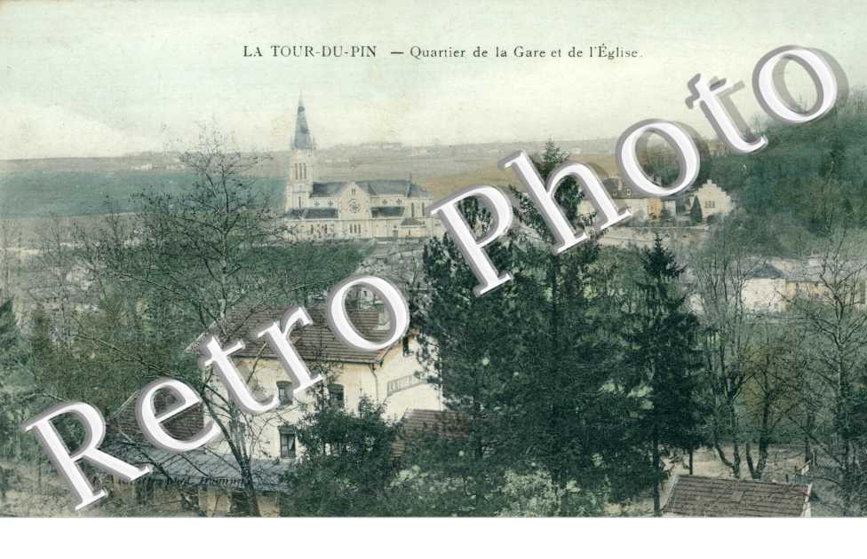 quartier de la gare et de l'eglise (couleur)