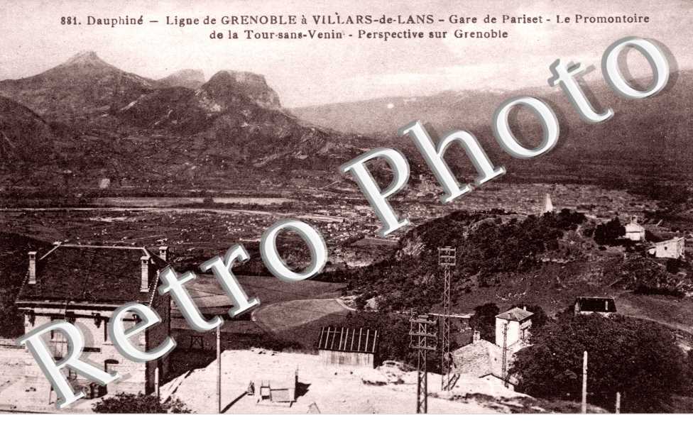 Gare de Pariset, le Promontoire de la Tour sans Venin - Perspective sur Grenoble
